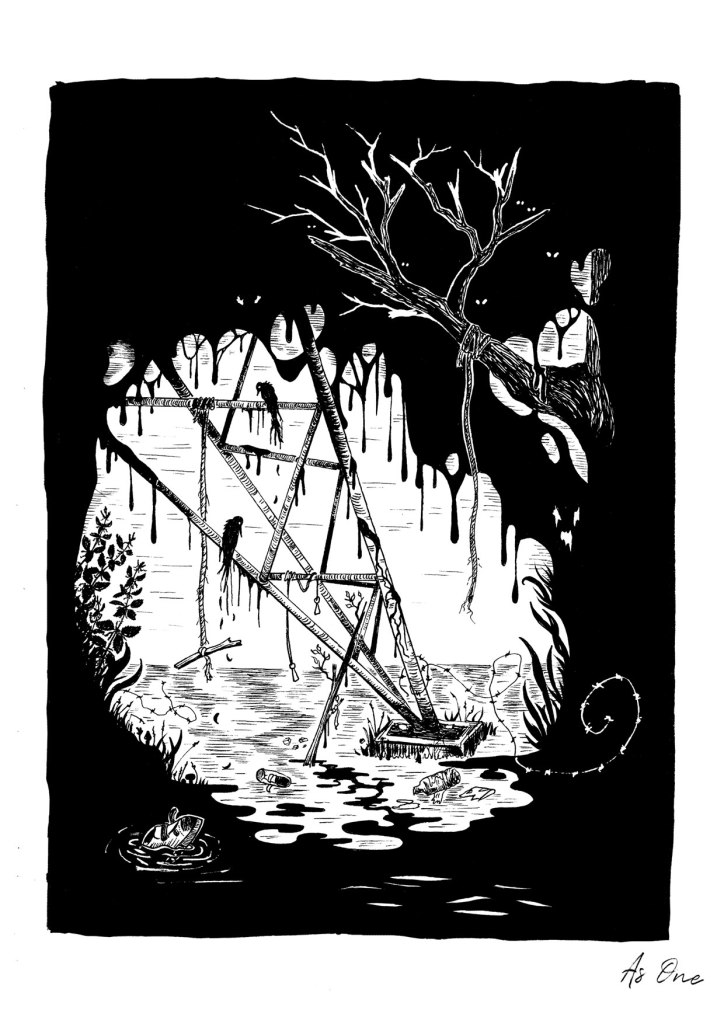 As-One-suede-insp-Blue-Hour-Illustration-art-brett-anderson-pernille-gregersen-thelovelycreature